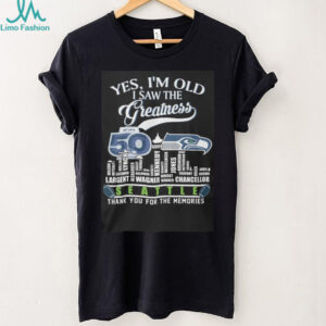 Seattle Seahawks 50th Anniversary Greatest Players Memories Fan T Shirt