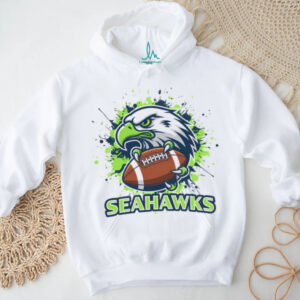 Seattle Seahawks Football T Shirt Hawk Talon Paint Splash Graphic Seattle Seahawks Football T Shirt Hawk Talon Paint Splash Graphic