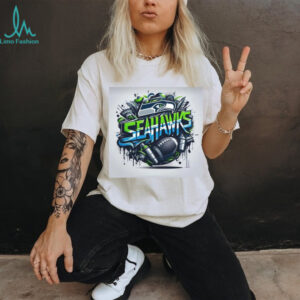 Seattle Seahawks Graffiti Art Style Football Fans Graphic T Shirt