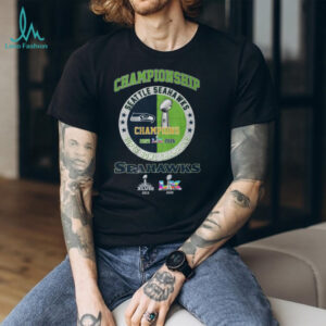 Seattle Seahawks Super Bowl LX Champions 2025 2026 Two Time Winners Tee