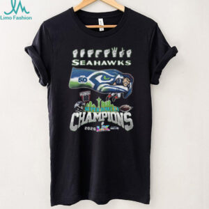 Seattle Seahawks Super Bowl LX Champions 2026 Commemorative Graphic T Shirt