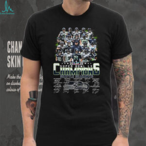 Seattle Seahawks Super Bowl LX Champions 2026 Team Roster & Signatures Tee
