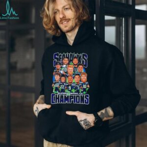 Seattle Seahawks Super Bowl LX Champions Caricature Players T Shirt