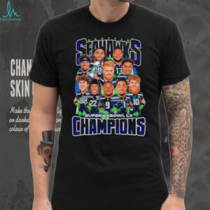 Seattle Seahawks Super Bowl LX Champions Caricature Players T Shirt