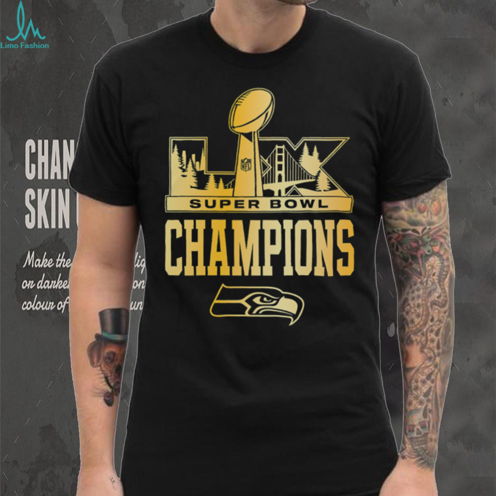 Seattle Seahawks Super Bowl LX Champions Gold Logo Polo Shirt 2026 San Francisco Seattle Seahawks Super Bowl LX Champions Gold Logo Polo Shirt 2026 San Francisco