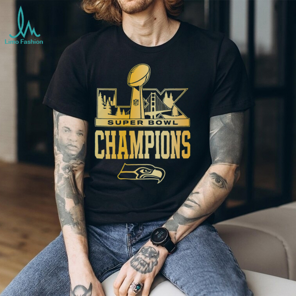 Seattle Seahawks Super Bowl LX Champions Gold Logo Polo Shirt 2026 San Francisco Seattle Seahawks Super Bowl LX Champions Gold Logo Polo Shirt 2026 San Francisco
