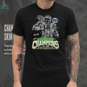 Seattle Seahawks Super Bowl LX Champions Signature Player Collage Shirt