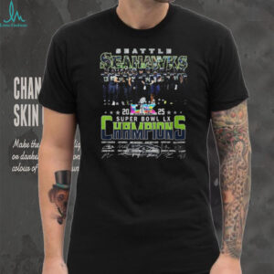 Seattle Seahawks Super Bowl LX Champions Team Roster Signature T Shirt