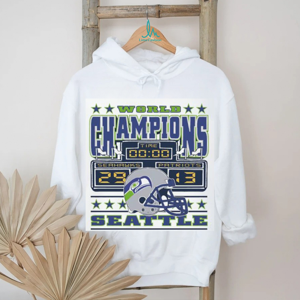 Seattle Seahawks vs Patriots 29 13 Scoreboard World Champions T Shirt Seattle Seahawks vs Patriots 29 13 Scoreboard World Champions T Shirt