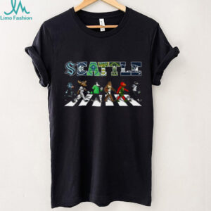Seattle Sports Teams Mascots Abbey Road Crossing T Shirt