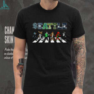 Seattle Sports Teams Mascots Abbey Road Crossing T Shirt