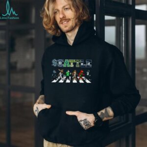 Seattle Sports Teams Mascots Abbey Road Crossing T Shirt