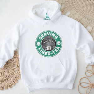 Serving Liber Tea Managed Democracy Coffee Logo Parody T Shirt Serving Liber Tea Managed Democracy Coffee Logo Parody T Shirt