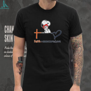 Snoopy Faith Broncos Love Denver Football Fan Heart T Shirt