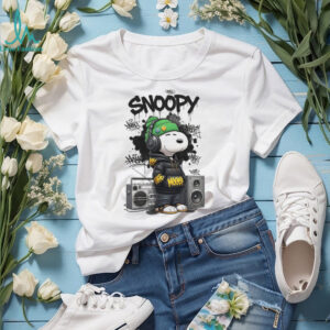 Snoopy Hip Hop Streetwear Design Boombox & Graffiti Graphic Tee