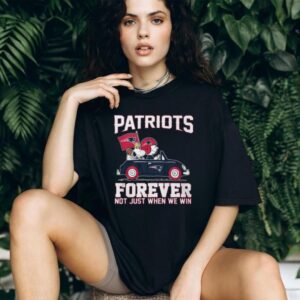 Snoopy and Woodstock Patriots Forever Win or Lose T Shirt