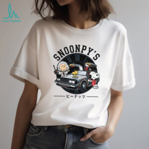 Snoopy x Back to the Future Delorean Time Machine Peanuts Shirt