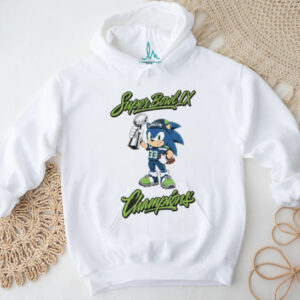 Sonic the Hedgehog Seattle Seahawks Super Bowl LX Champions Trophy T Shirt