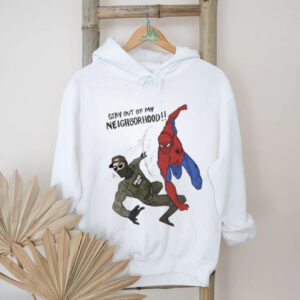 Spider Man “Stay Out Of My Neighborhood” Action Pose Graphic T Shirt