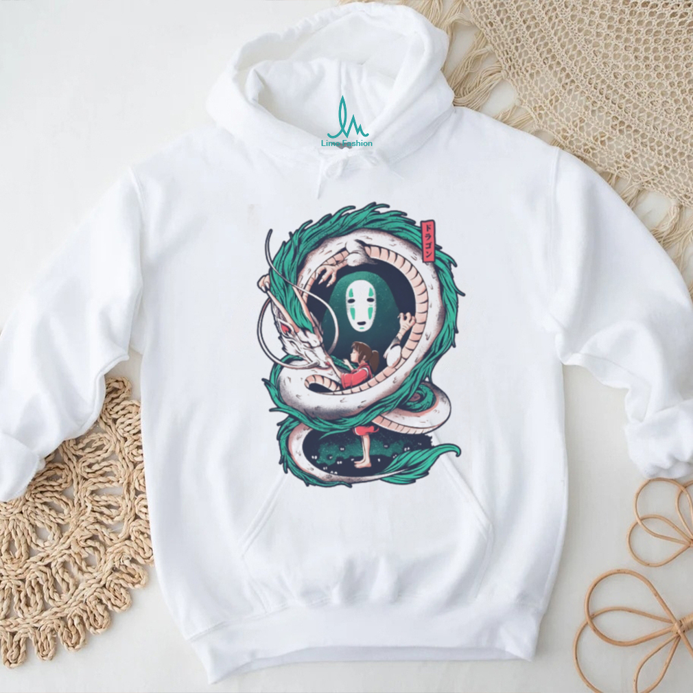 Spirited Away Haku Dragon & Chihiro Vintage Wash Tee Spirited Away Haku Dragon & Chihiro Vintage Wash Tee