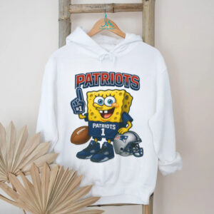 SpongeBob SquarePants New England Patriots Football Fan T Shirt