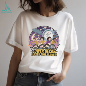 Star Trek Lower Decks Buffer Time Is Over Cartoon Graphic T Shirt