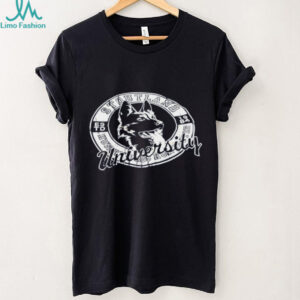 Stoutland University Huskies EST 1984 Collegiate Navy T Shirt