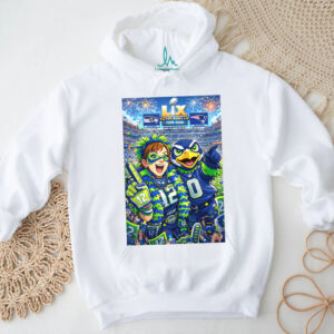 Super Bowl LIX 2026 Seattle Seahawks Fan Art Commemorative Design T Shirt