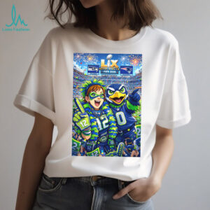 Super Bowl LIX 2026 Seattle Seahawks Fan Art Commemorative Design T Shirt