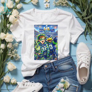 Super Bowl LIX 2026 Seattle Seahawks Fan Art Commemorative Design T Shirt