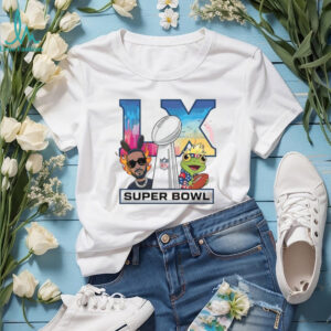 Super Bowl LX 2026 Benito & Coquí Frog Graphic T shirt