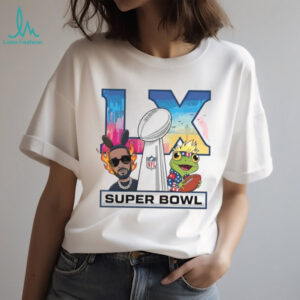 Super Bowl LX 2026 Benito & Coquí Frog Graphic T shirt