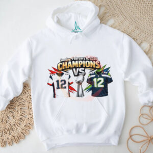 Super Bowl LX 2026 Champions VS Patriots Seattle Seahawks T shirt