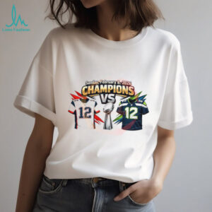 Super Bowl LX 2026 Champions VS Patriots Seattle Seahawks T shirt