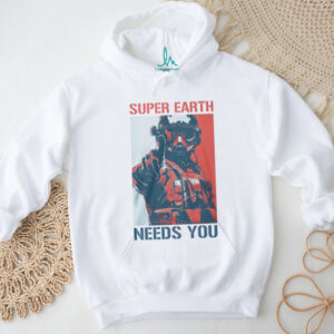 Super Earth Needs You Retro Propaganda Helldivers Poster Shirt Super Earth Needs You Retro Propaganda Helldivers Poster Shirt