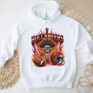 Tampa Bay Buccaneers Skull & Fire Graphic Football T Shirt Tampa Bay Buccaneers Skull & Fire Graphic Football T Shirt