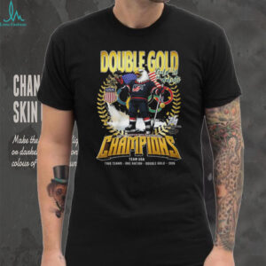 Team USA Olympic Hockey Double Gold Champions 2026 T Shirt Team USA Olympic Hockey Double Gold Champions 2026 T Shirt