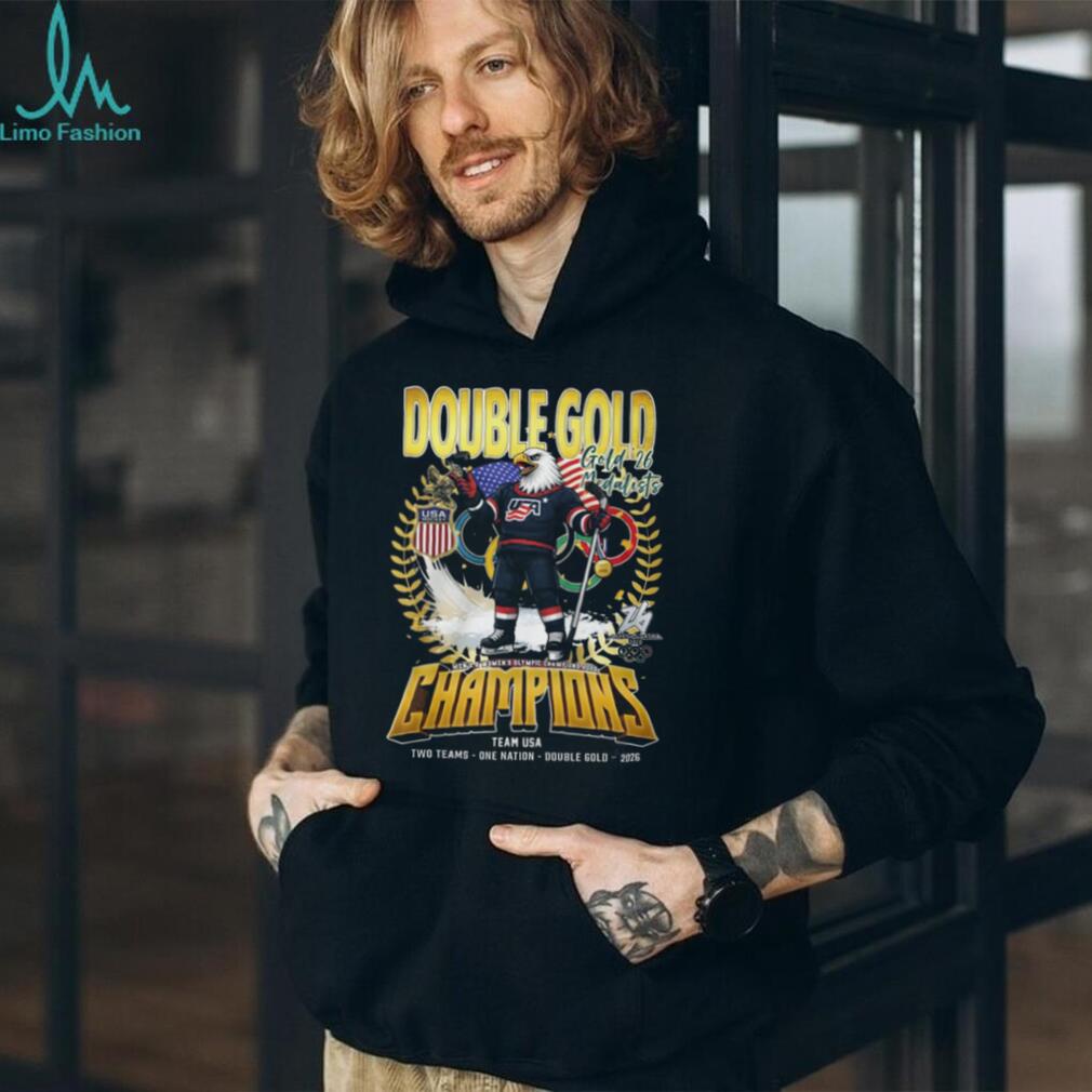 Team USA Olympic Hockey Double Gold Champions 2026 T Shirt Team USA Olympic Hockey Double Gold Champions 2026 T Shirt