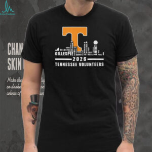 Tennessee Volunteers 2026 Roster Player Names Typography T Shirt