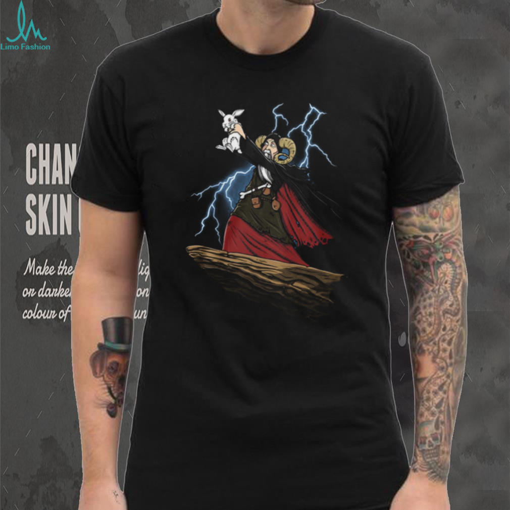 Tim the Enchanter Monty Python and the Holy Grail Rabbit Lightning T Shirt Tim the Enchanter Monty Python and the Holy Grail Rabbit Lightning T Shirt