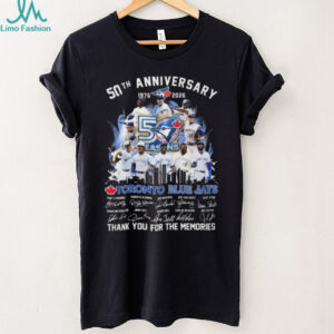 Toronto Blue Jays 50th Anniversary 1976 2026 Legends Signatures T Shirt