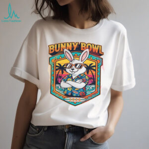 Tropical Bunny Bowl 2026 Summer Vacation Rabbit T shirt