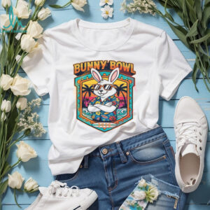 Tropical Bunny Bowl 2026 Summer Vacation Rabbit T shirt
