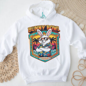 Tropical Bunny Bowl 2026 Summer Vacation Rabbit T shirt