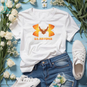 U.S. Air Force Wings Fire Texture Sport Graphic T Shirt