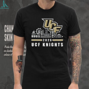 UCF Knights 2026 Players Names City Skyline College Sports Fan T Shirt