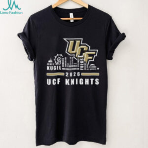 UCF Knights 2026 Players Names City Skyline College Sports Fan T Shirt