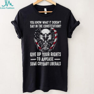 US Constitution Rights American Eagle Patriotic Military T Shirt