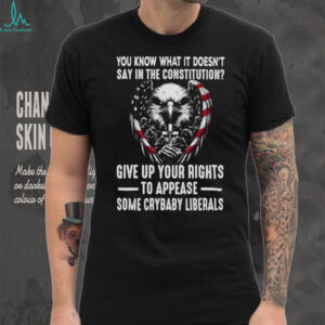 US Constitution Rights American Eagle Patriotic Military T Shirt