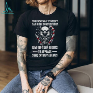 US Constitution Rights American Eagle Patriotic Military T Shirt